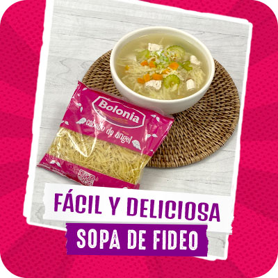 Fácil y deliciosa sopa de fideos