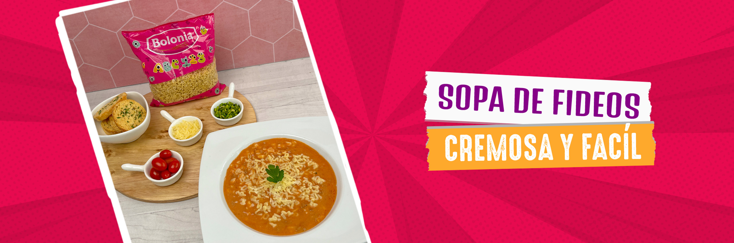 Sopa de fideos cremosa y fácil