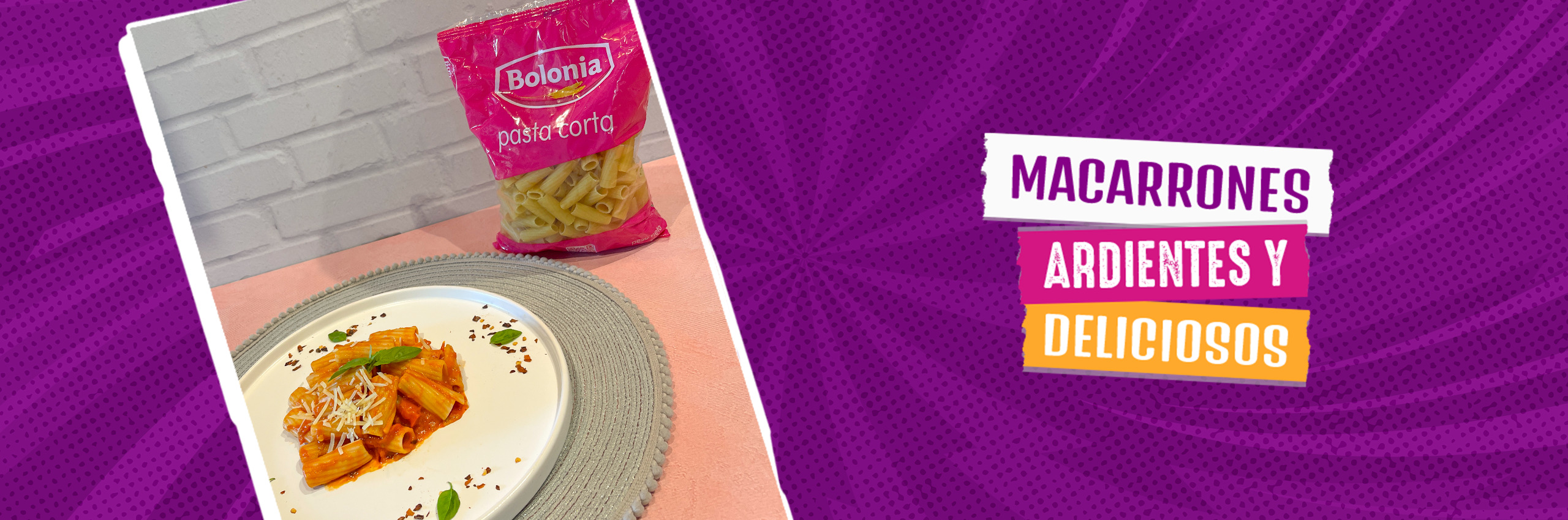 Macarrones ardientes y deliciosos