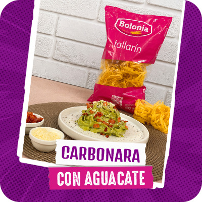 Carbonara con Aguacate