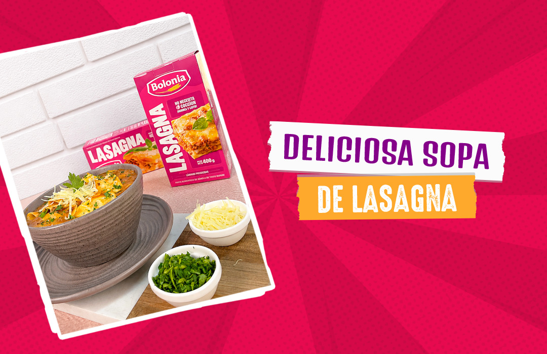 Deliciosa sopa de lasagna
