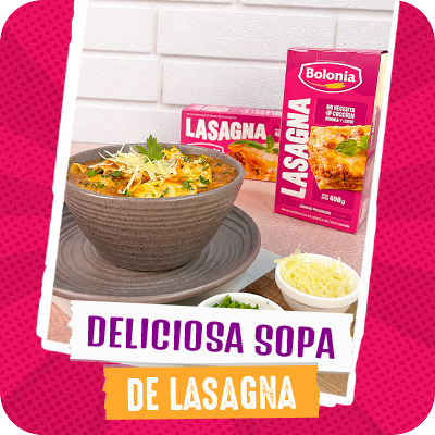 Deliciosa sopa de lasagna