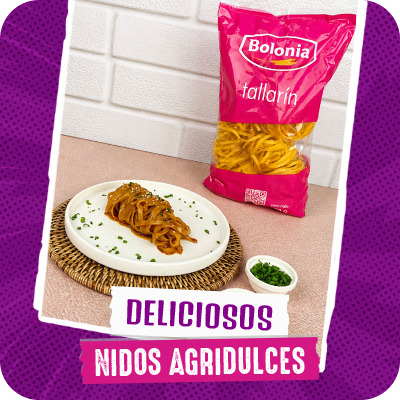 Deliciosos nidos agridulces
