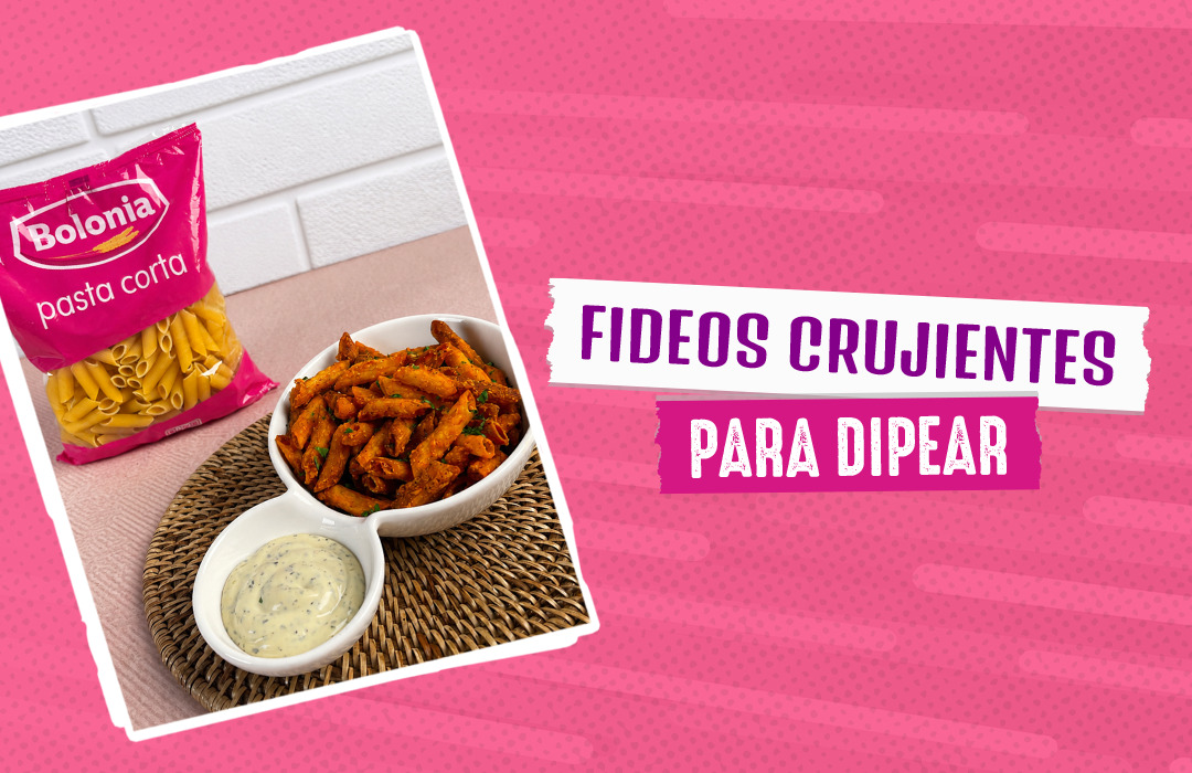 Fideos crujientes para dipear