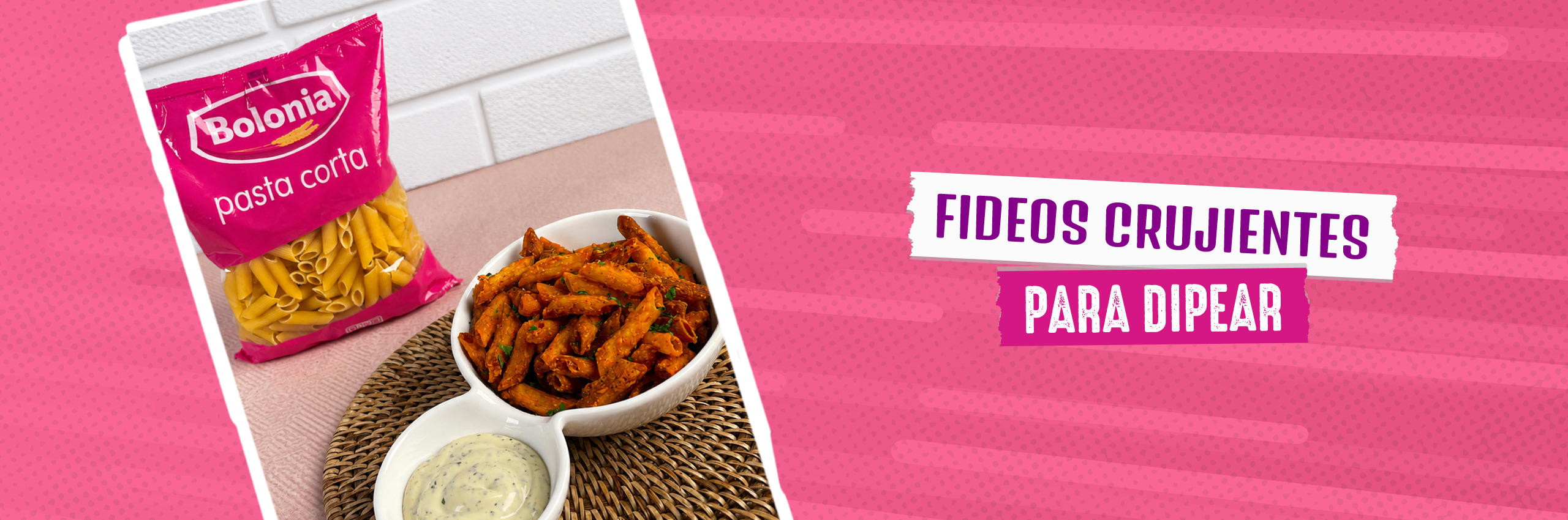 Fideos crujientes para dipear