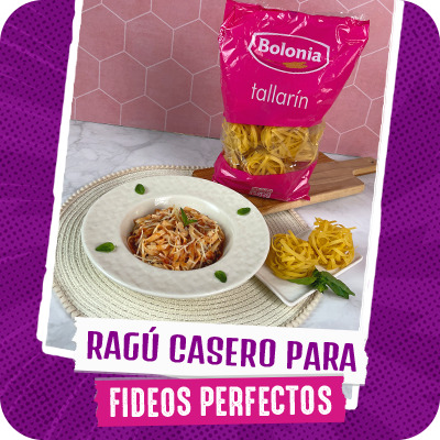 Ragú casero para fideos perfectos