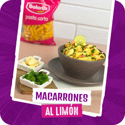 Macarrones al limón